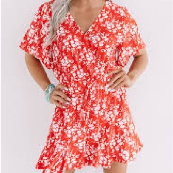 entro Pants - Floral Red Women's Jumpsuit